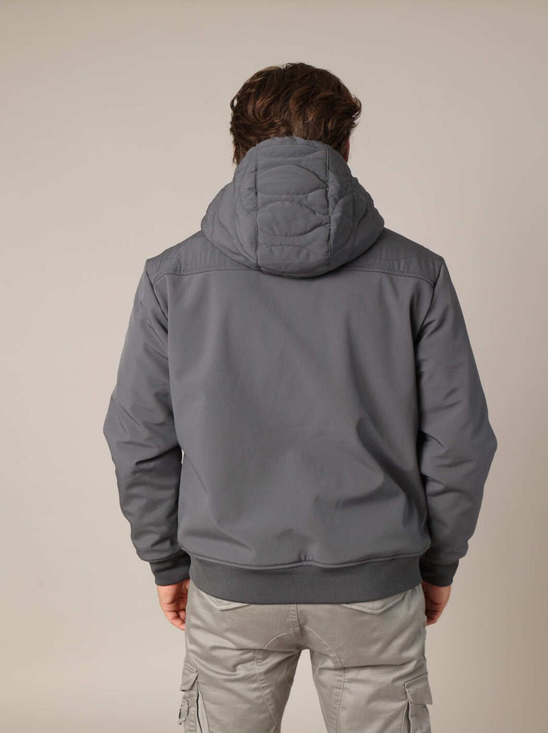 Veste à capuche 'Deeluxe' Gris foncé - Kiabi