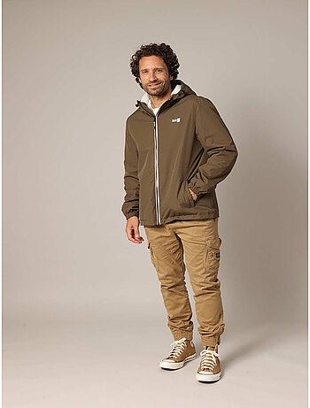 Veste à capuche doublée en sherpa 'deeluxe'