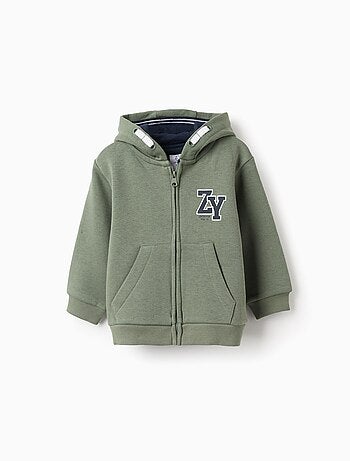 Veste à Capuche en coton polyester peigné