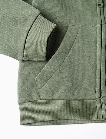 Veste à Capuche en coton polyester peigné