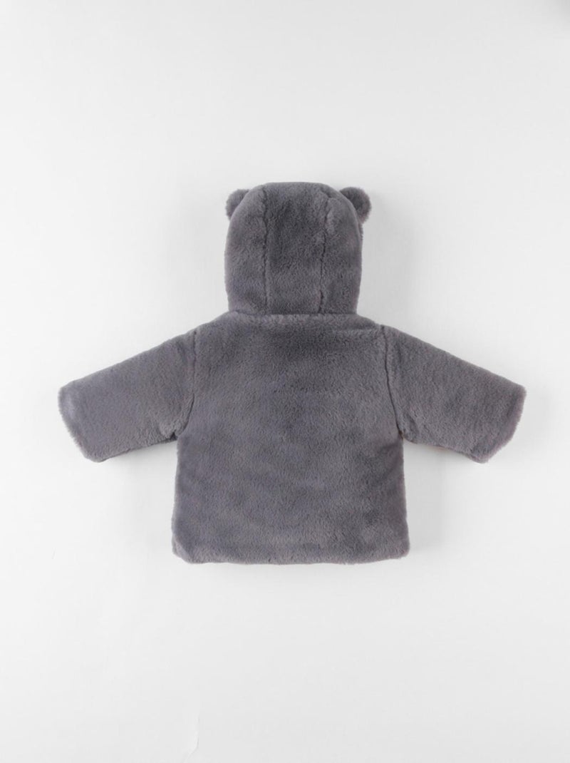 Veste à capuche en Groloudoux®, anthracite Noukie's Gris - Kiabi