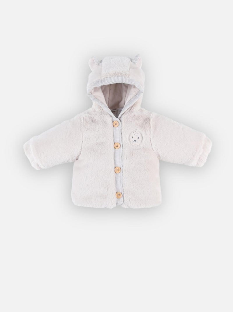 Veste à capuche en Groloudoux®, greige Noukie's Gris - Kiabi
