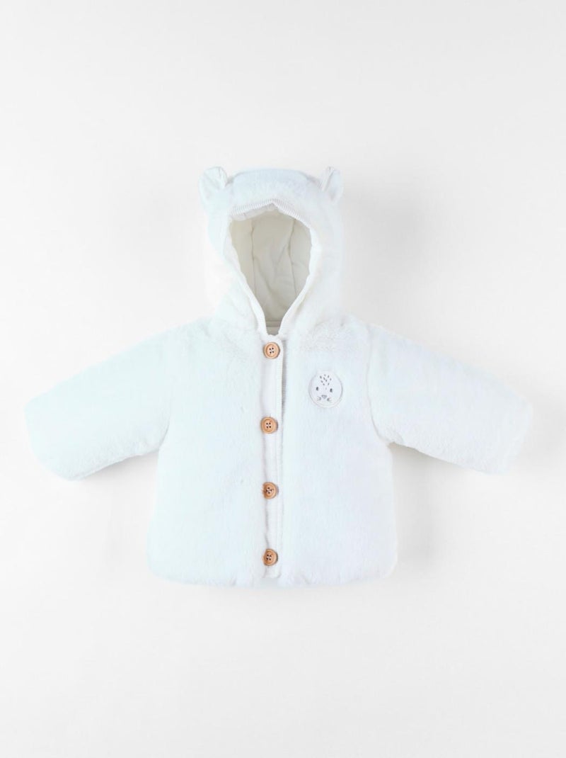Veste à capuche en Groloudoux®, Noukie's Blanc - Kiabi
