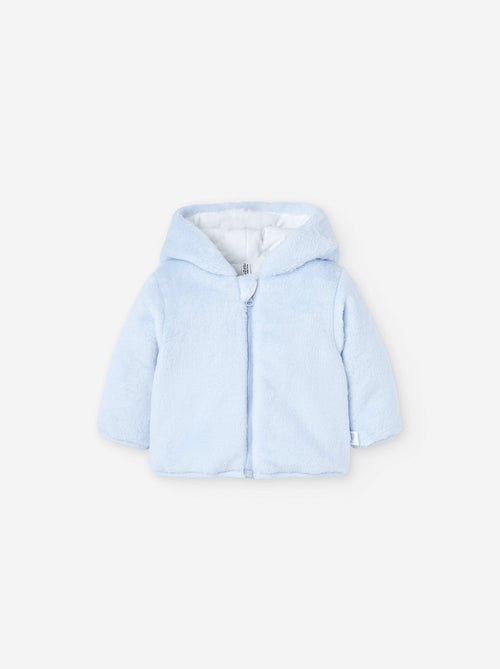 Veste à capuche en peluche douce - Kiabi