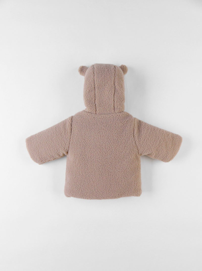Veste à capuche en Sherpa Noukie's Beige - Kiabi