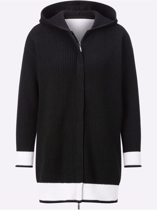 Veste à Capuche En Tricot 100% Coton - Taille Standard - helline - Kiabi