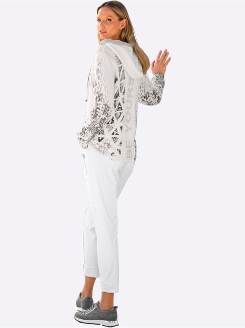 Veste à Capuche En Tricot Imprimé Mode - Taille Standard - Helline - Kiabi