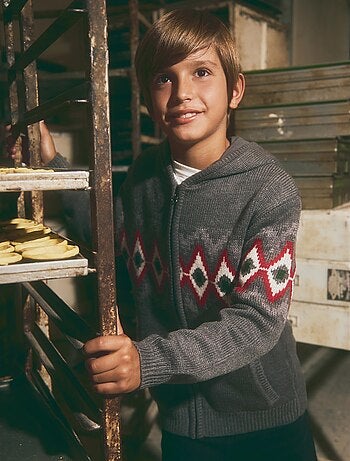 Veste à capuche en tricot, MO Fashion