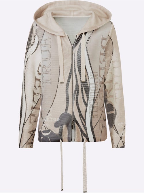 Veste à Capuche En Tricot Motif Maille Moderne - Taille Standard - helline - Kiabi