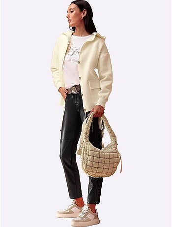 Veste à Capuche En Tricot Tricot Doux - Taille Standard - Helline