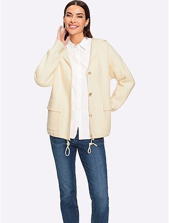 Veste à Capuche En Tricot Tricot Doux - Taille Standard - Helline