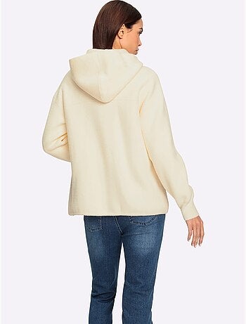 Veste à Capuche En Tricot Tricot Doux - Taille Standard - Helline