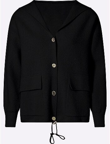 Veste à Capuche En Tricot Tricot Doux - Taille Standard - Helline