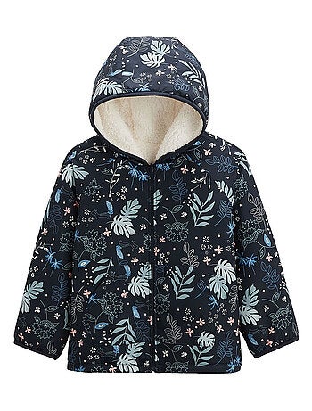 Veste à capuche enfant en sherpa réversible Belle de Nuit