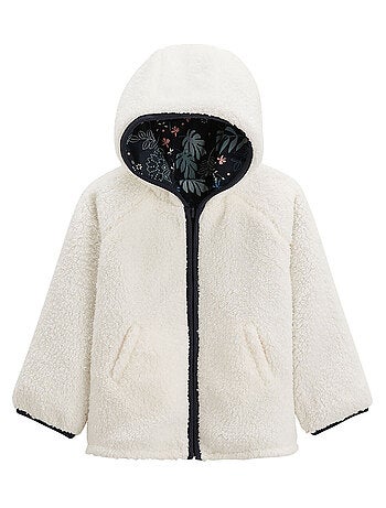 Veste à capuche enfant en sherpa réversible Belle de Nuit
