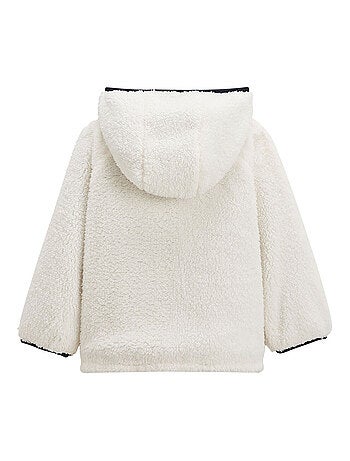 Veste à capuche enfant en sherpa réversible Belle de Nuit
