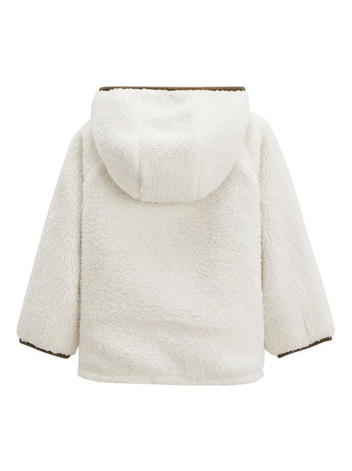 Veste à capuche enfant en sherpa réversible Caracas - Kiabi