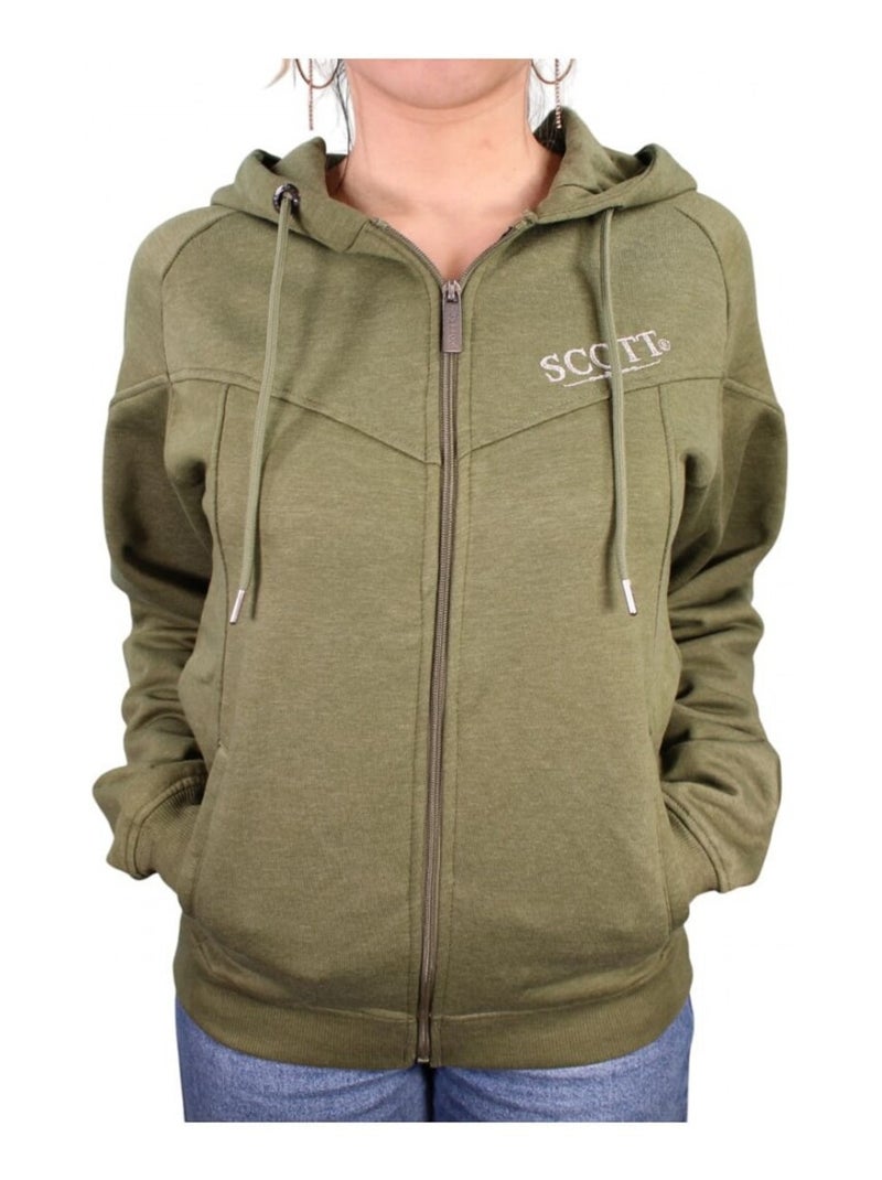 Veste à capuche femme Scott Kaki - Kiabi