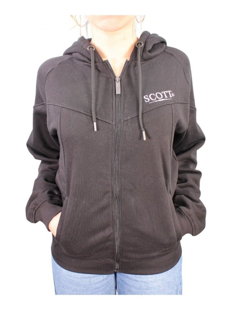 Veste à capuche femme Scott Noir Noir - Kiabi