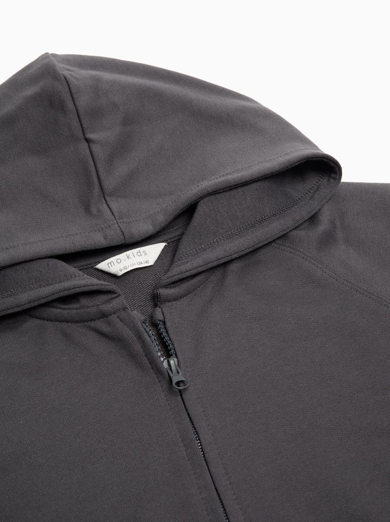 Veste à capuche Gris - Kiabi
