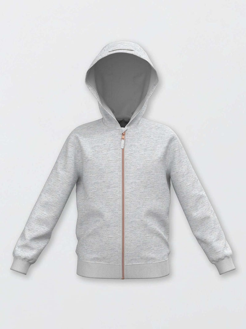 Veste à capuche Gris - Kiabi