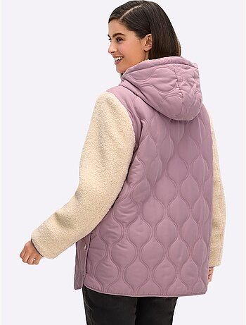 Veste à capuche le motif piqué revisité - taille standard - sheego