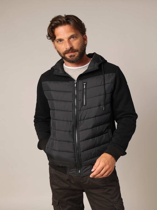 Veste à capuche matelassée homme avec poches zippées 'Deeluxe' - Kiabi