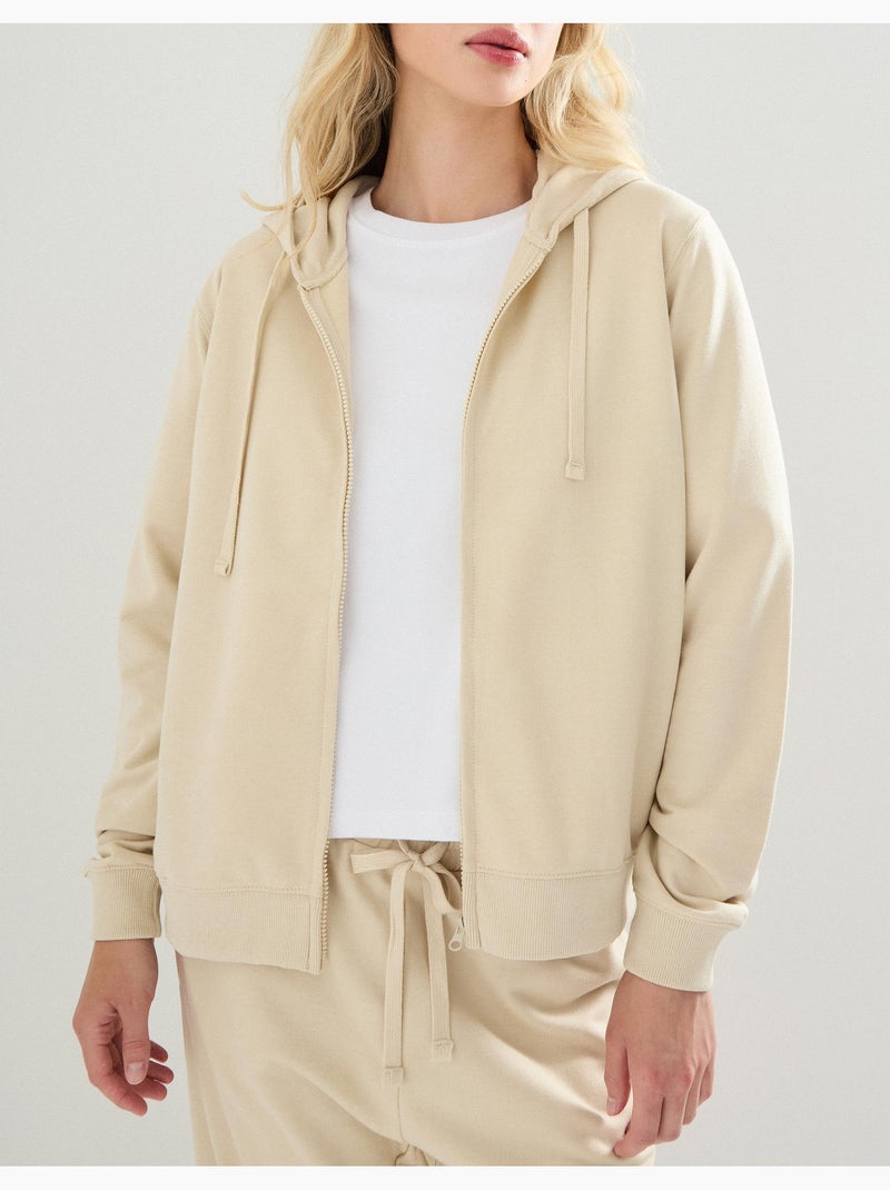 Veste à capuche, MO Fashion Beige - Kiabi