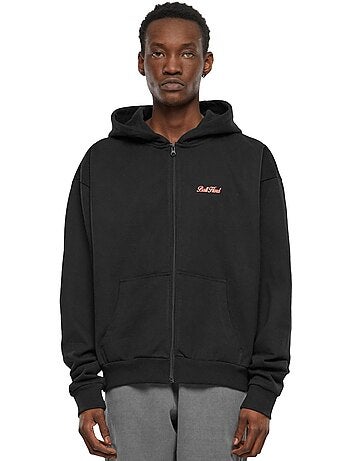 Veste à capuche motif/style imprimé au dos - mister tee