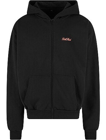 Veste à capuche motif/style imprimé au dos - mister tee