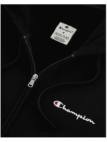 Veste à capuche motif/style logo sur poitrine - champion
