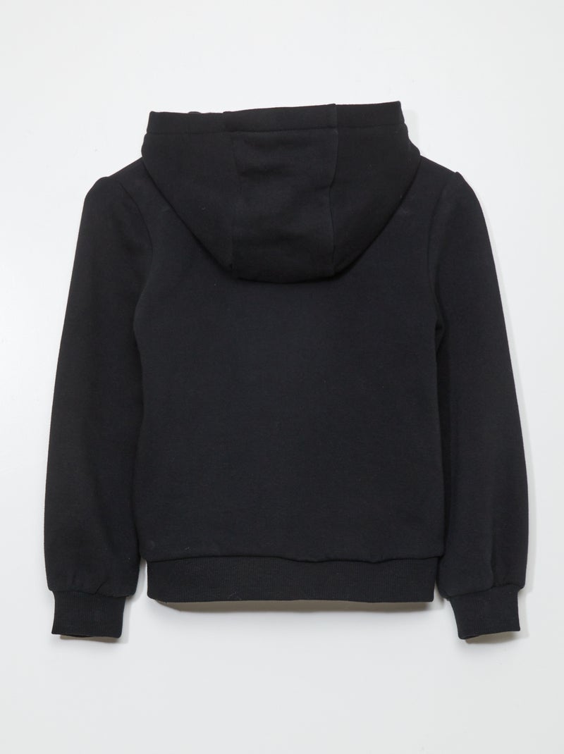 Veste à capuche noir - Kiabi