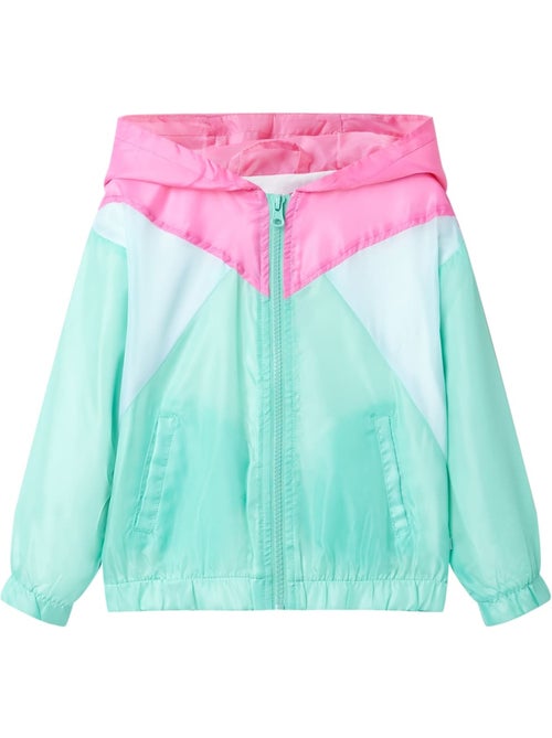 Veste à capuche patchwork en polyester avec doublure coton élasthanne - vidaxl - Kiabi