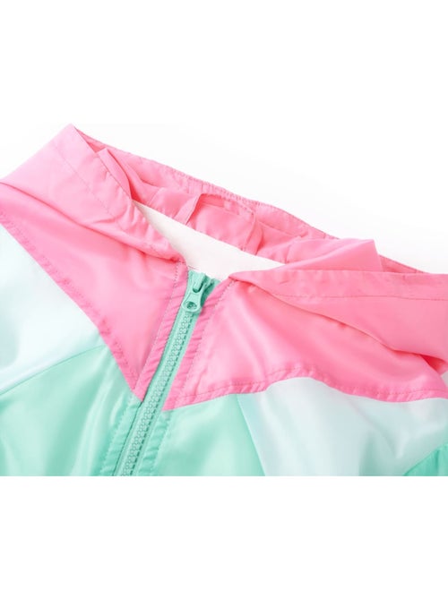 Veste à capuche patchwork en polyester avec doublure coton élasthanne - vidaxl - Kiabi
