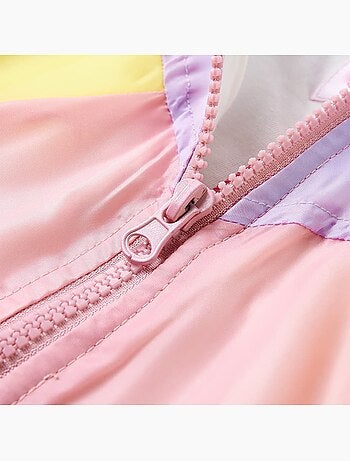 Veste à capuche patchwork en polyester avec doublure coton élasthanne - vidaxl