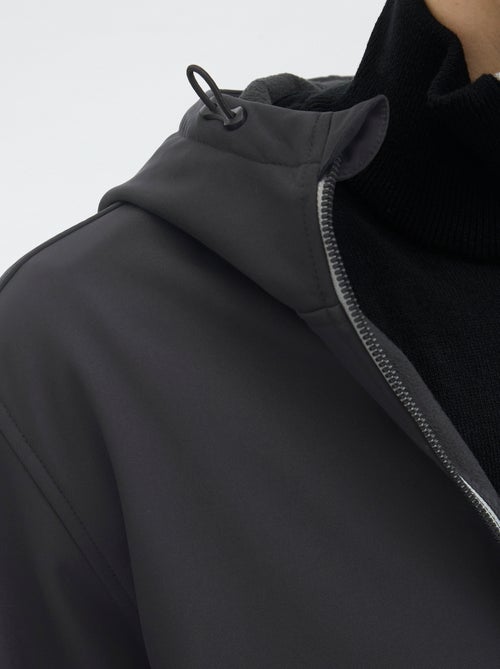 Veste à capuche softshell uni 'JJ Rebel' - Kiabi