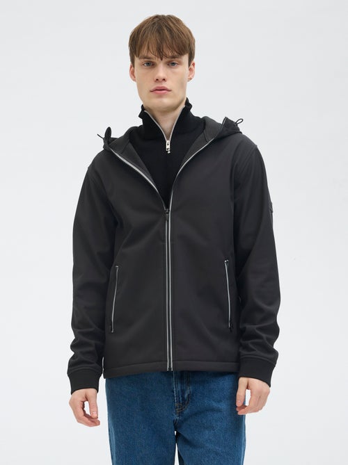 Veste à capuche softshell uni 'JJ Rebel' - Kiabi