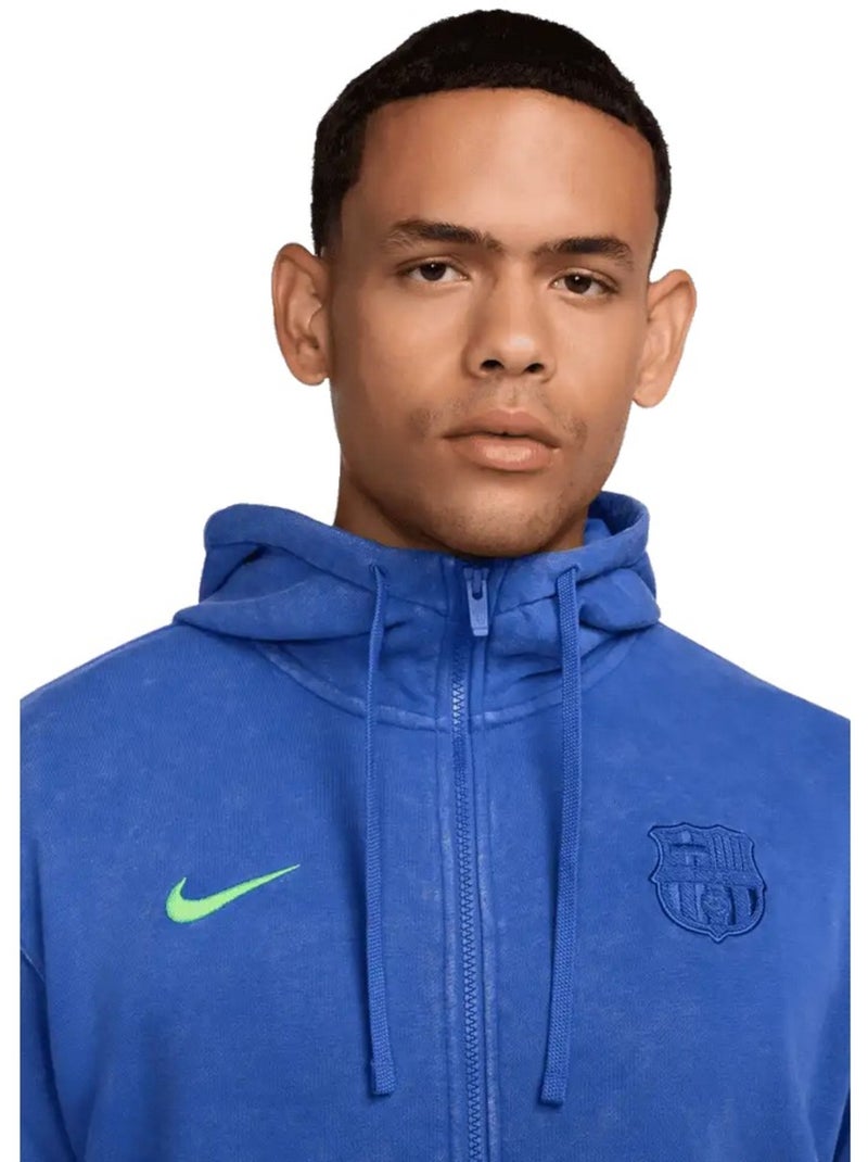 Veste à capuche style fc barcelone third - nike Bleu - Kiabi