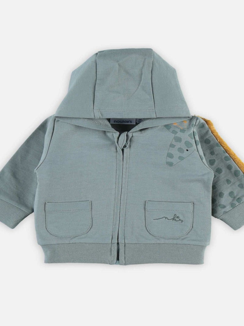 Veste à capuche zipée verte - Noukie's Vert - Kiabi
