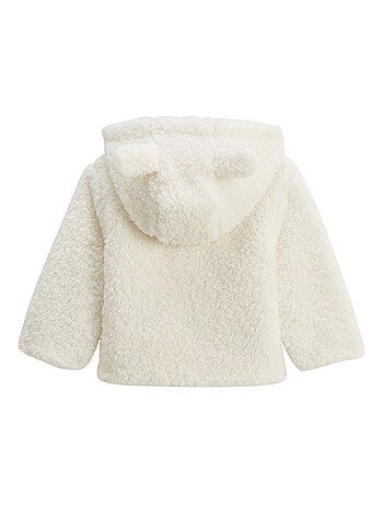 Veste à capuche zippé bébé en sherpa Chou lapinou