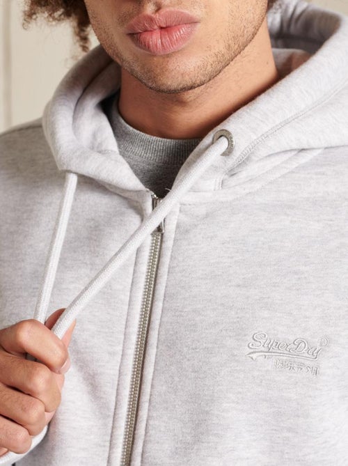 Veste à Capuche Zippé Superdry Vintage Logo Emb - Kiabi