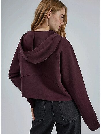 Veste à capuche zippée avec détails élastiques busem