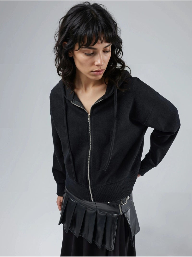 Veste à capuche zippée avec poches busem Noir - Kiabi