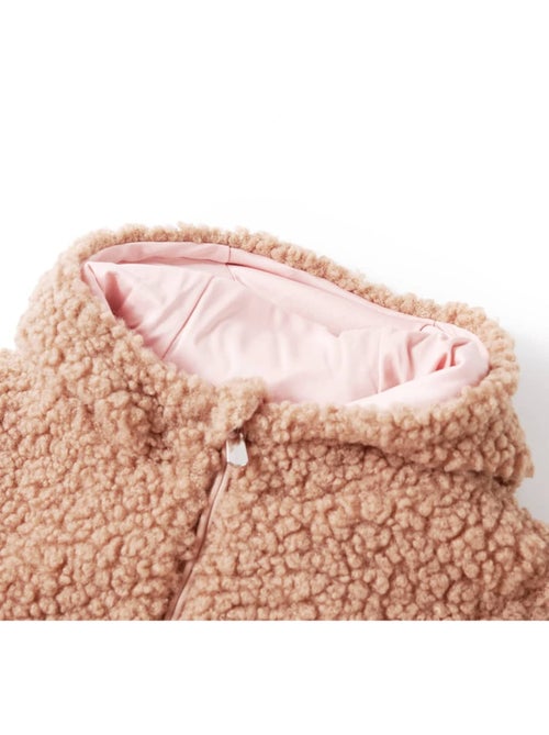 Veste à capuche zippée en fausse fourrure - vidaxl - Kiabi