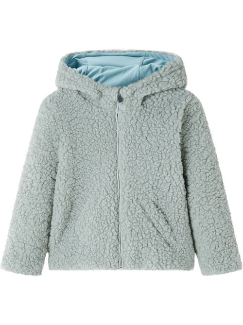 Veste à capuche zippée en fausse fourrure - vidaxl - Kiabi