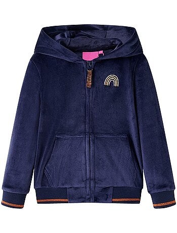 Veste à capuche zippée enfant en polyester élasthanne - vidaxl