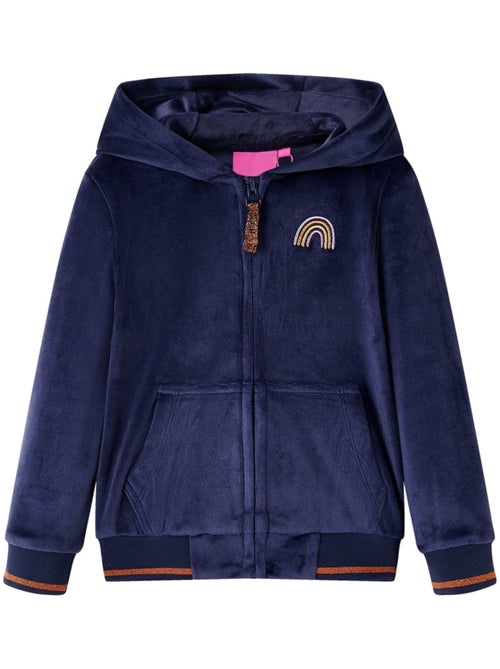 Veste à capuche zippée enfant en polyester élasthanne - vidaxl - Kiabi