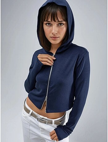 Veste à capuche zippée et coupe classique busem
