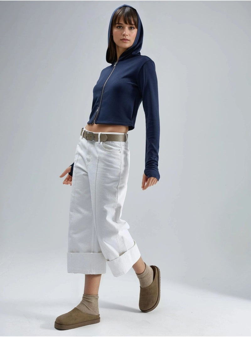 Veste à capuche zippée et coupe classique busem Bleu marine - Kiabi