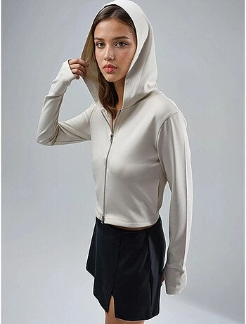 Veste à capuche zippée et coupe classique busem